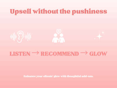 Upselling without the Pushiness